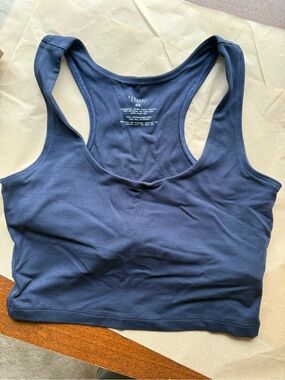 Organic Cotton Purusha People Noir Navy Muse Tank NWT  Yoga  - XS